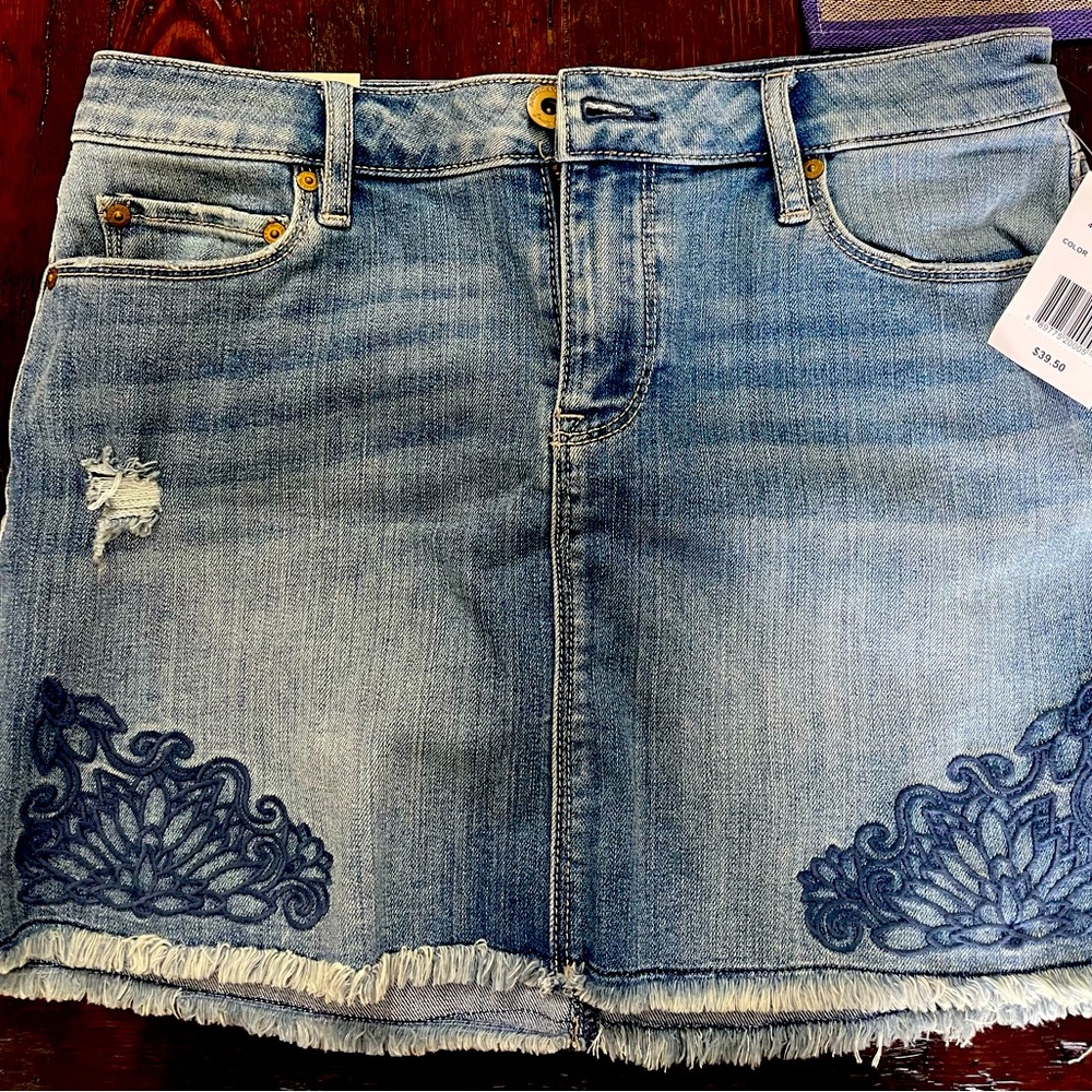 Brand new jean mini skirt